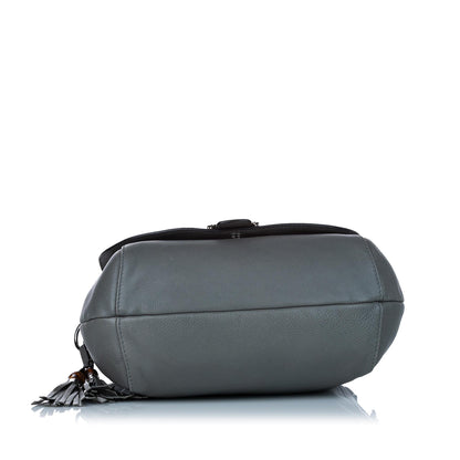 Gucci Techno Horsebit Leather Satchel