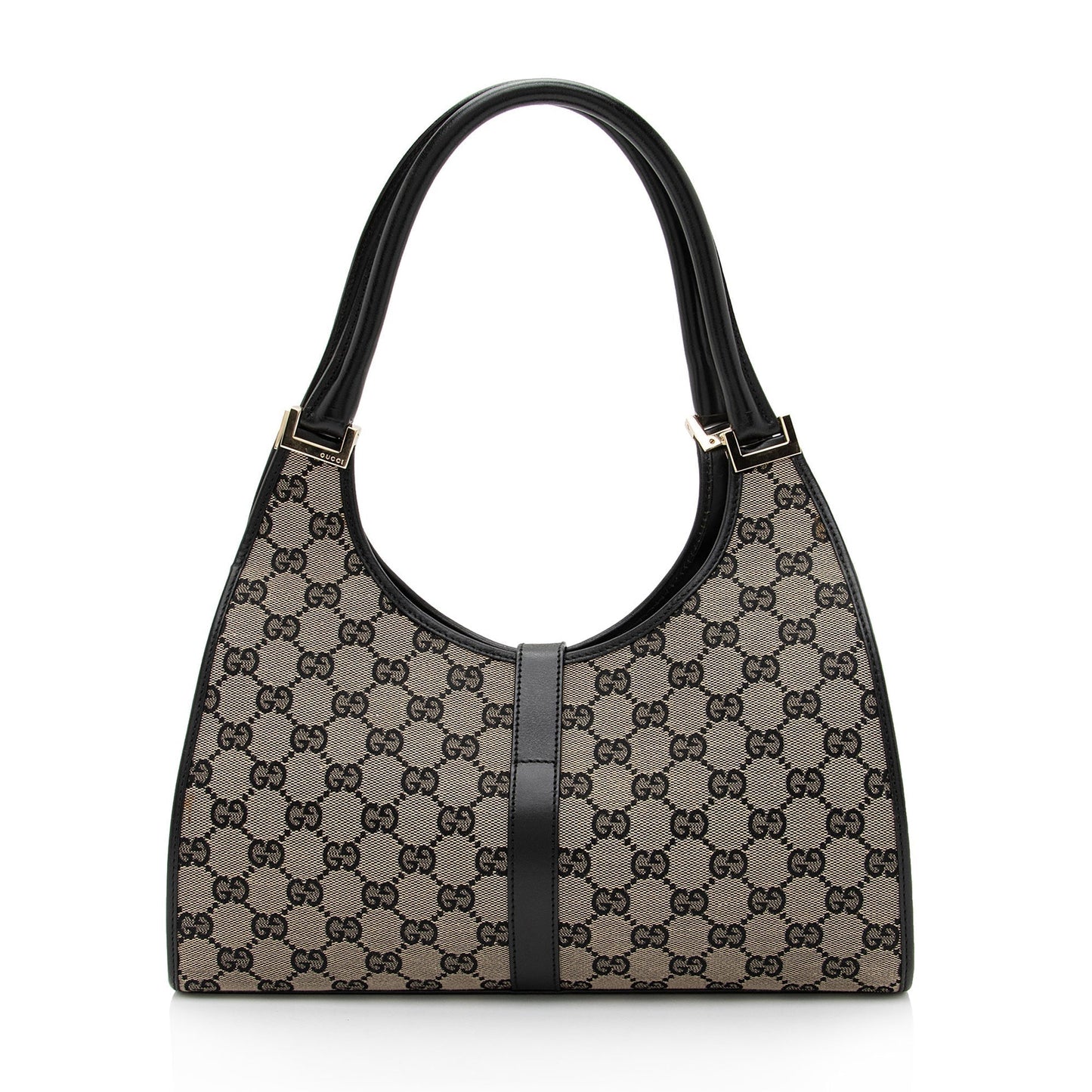 Gucci Vintage GG Canvas Bardot Medium Shoulder Bag (SHF-MzOFGC)