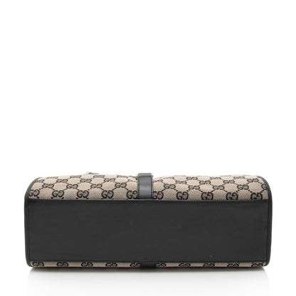 Gucci Vintage GG Canvas Bardot Medium Shoulder Bag (SHF-MzOFGC)