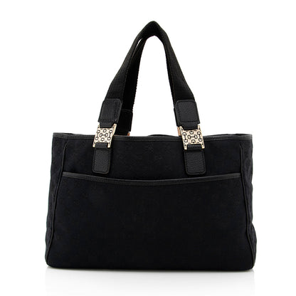 Gucci Vintage GG Canvas Horsebit Small Tote