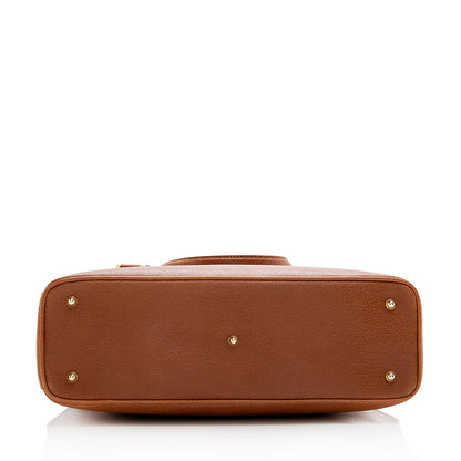 Gucci Vintage Leather Push Lock Satchel - FINAL SALE