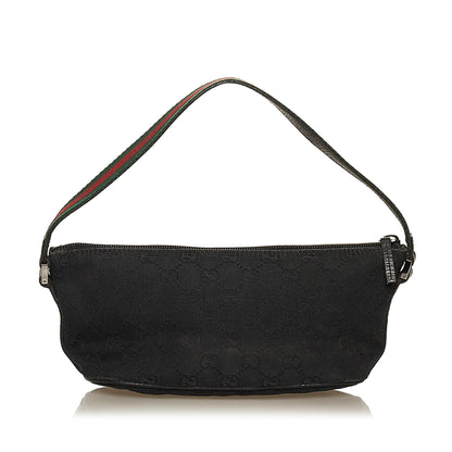 Gucci Web Canvas Boat Baguette