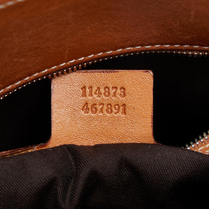 Gucci Web Canvas Reins Satchel (SHG-wUoDp0)