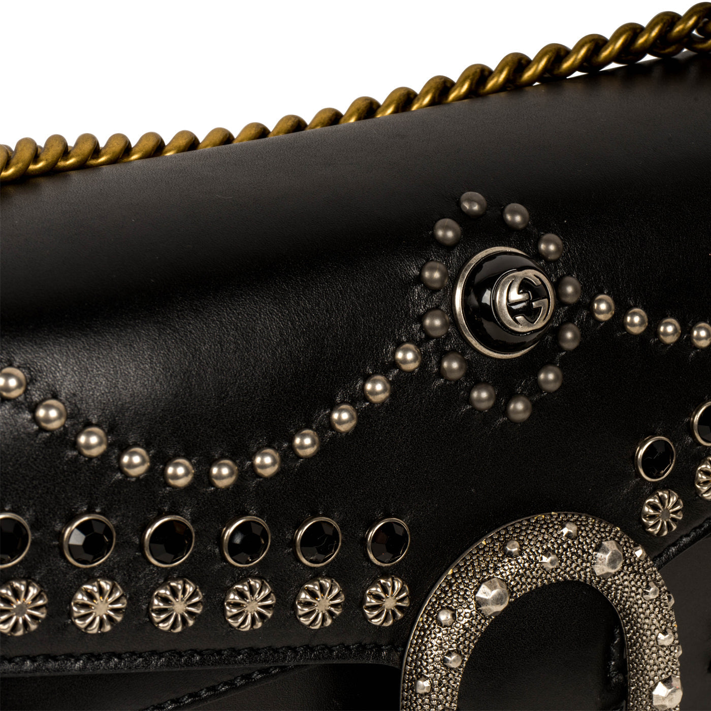 Gucci Studded Leather Dionysus - Small