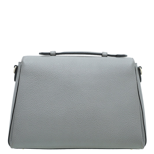 Gucci Grey G Interlocking Top Handle Medium Bag