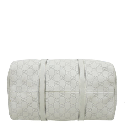 Gucci Off White GG Guccissima Joy Boston Medium Bag