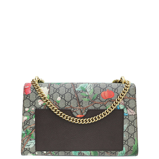 Gucci Multicolor GG Supreme Tian Print Padlock Medium Bag