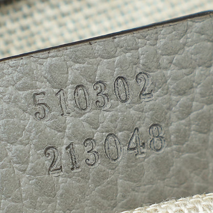 Gucci Gray Dollar Interlocking G Top Handle Bag