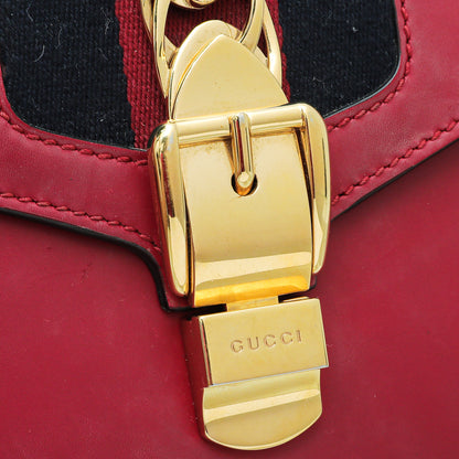 Gucci Red Sylvie Top Handle Mini Bag