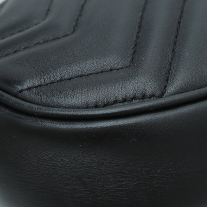 Gucci Black GG Marmont Mini Belt Bag