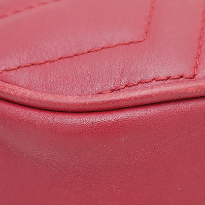 Gucci Red GG Marmont Mini Belt Bag