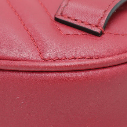 Gucci Red GG Marmont Mini Belt Bag