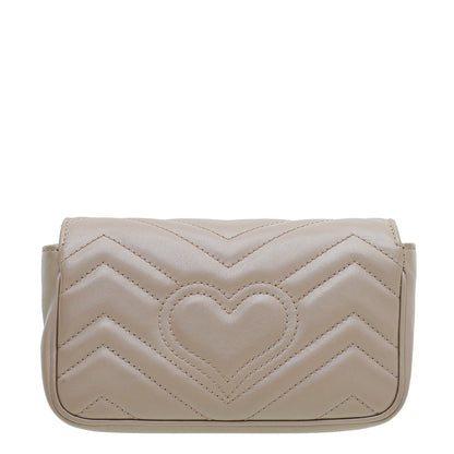 Gucci Dusty Pink GG Marmont Super Mini Bag