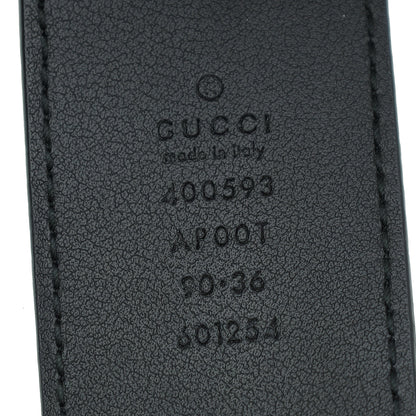 Gucci Black Double G Buckle Belt 36