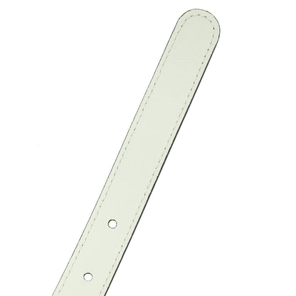 Gucci White Double G Buckle 20mm Belt 32