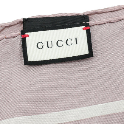 Gucci Antique Rose Multicolor GG Blooms Print Silk Scarf