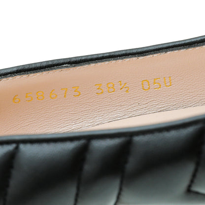 Gucci Black GG Matelasse Pump 38.5