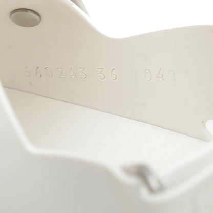 Gucci White Mini Double G Rubber Sandal 36
