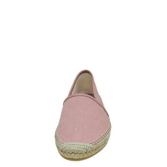 Gucci Pink GG Espadrille 38