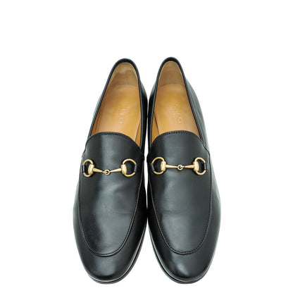 Gucci Black Jordaan Horsebit Loafer 39