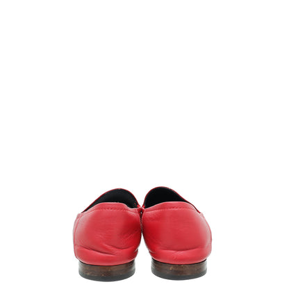 Gucci Red Horsebit Loafer 37.5