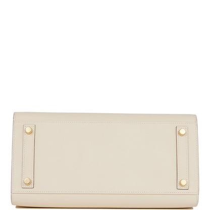 Hermes Birkin 30 Sellier Nata Epsom Gold Hardware