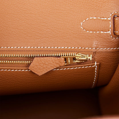 Hermes Birkin 25 Gold Togo Gold Hardware