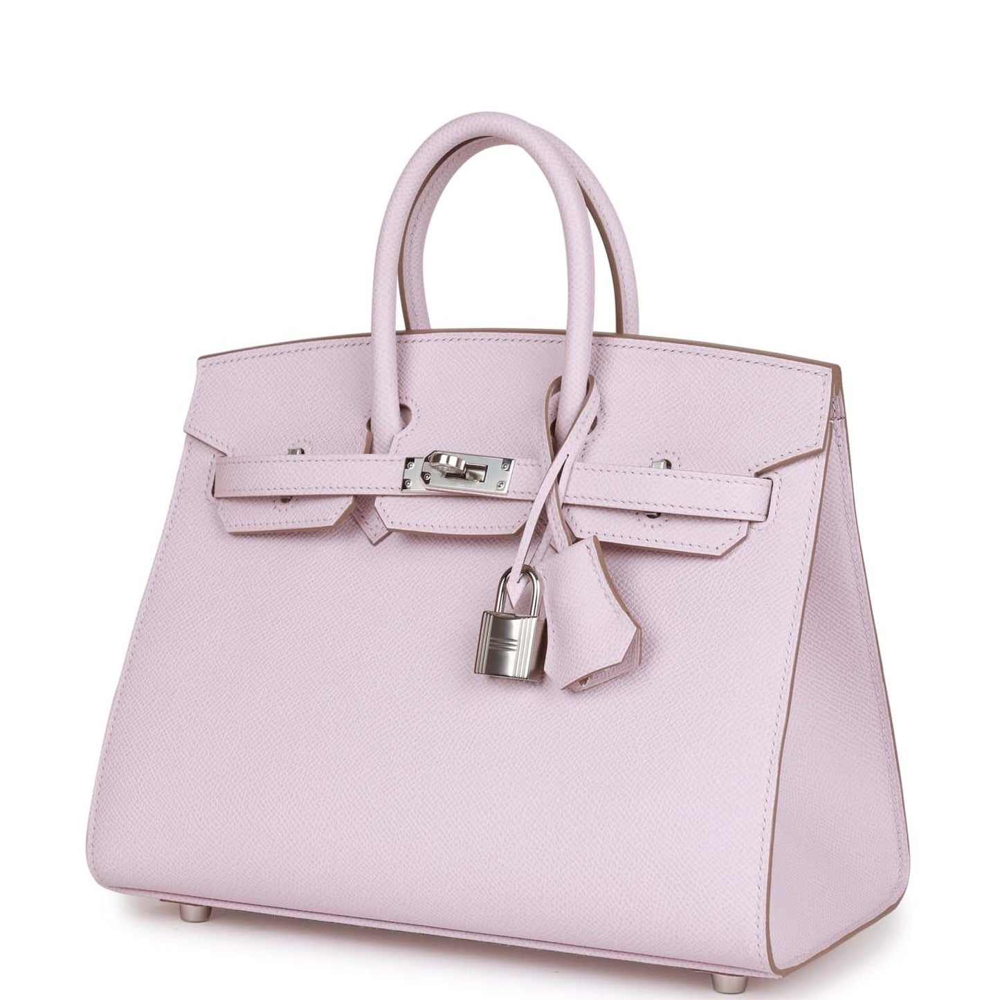 Hermes Birkin 25 Sellier Mauve Pale Epsom Palladium Hardware