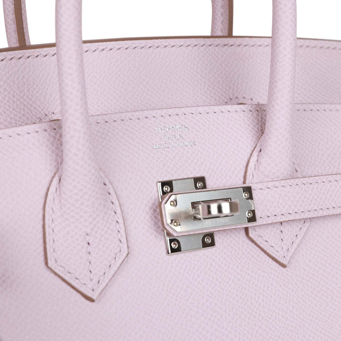 Hermes Birkin 25 Sellier Mauve Pale Epsom Palladium Hardware