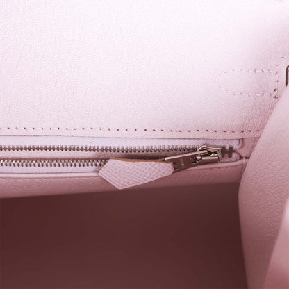 Hermes Birkin 25 Sellier Mauve Pale Epsom Palladium Hardware