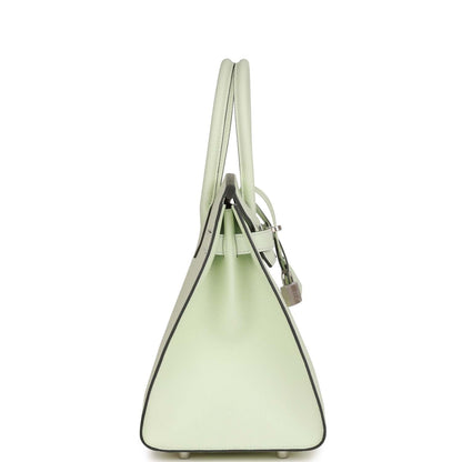 Hermes Birkin 30 Sellier Vert Fizz Epsom Palladium Hardware