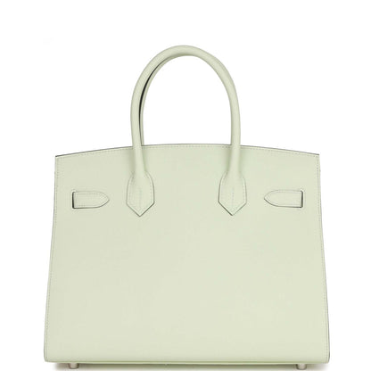 Hermes Birkin 30 Sellier Vert Fizz Epsom Palladium Hardware