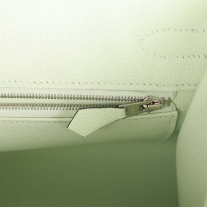 Hermes Birkin 30 Sellier Vert Fizz Epsom Palladium Hardware