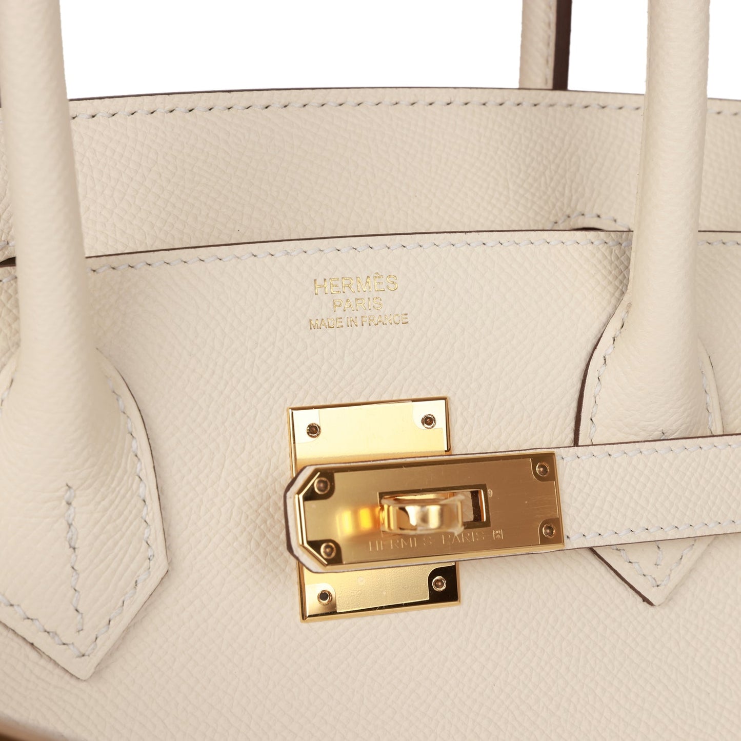 Hermes Birkin 30 Sellier Nata Epsom Gold Hardware