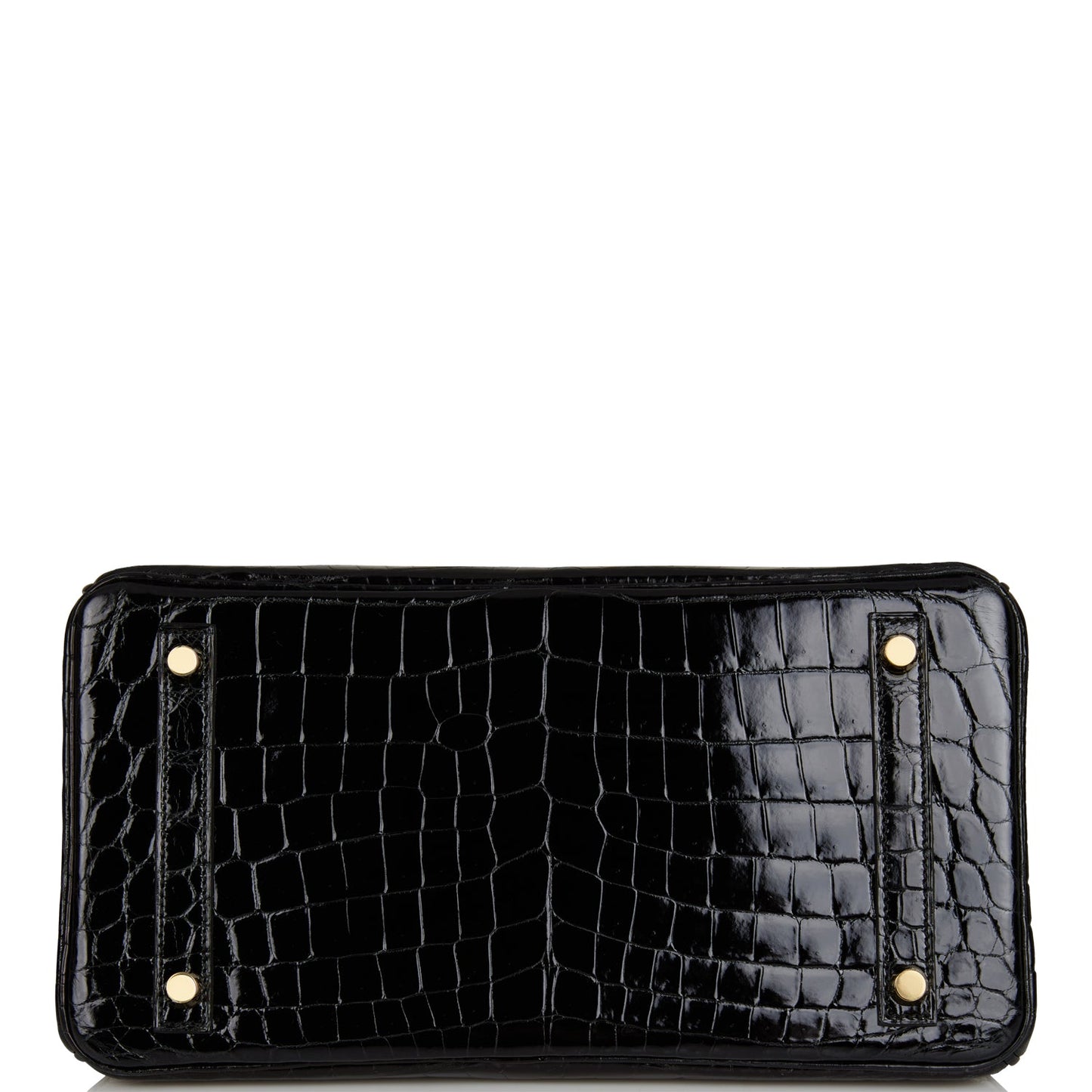 Hermes Birkin 30 Black Shiny Niloticus Crocodile Gold Hardware