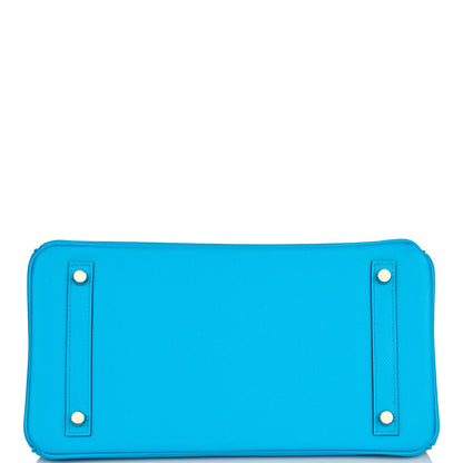 Hermes Birkin 30 Bleu Frida Epsom Gold Hardware