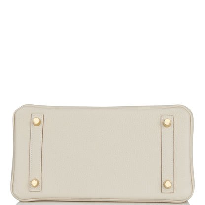 Hermes Birkin 25 Craie Togo Gold Hardware