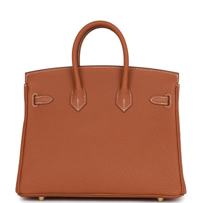 Hermes Birkin 25 Gold Togo Gold Hardware