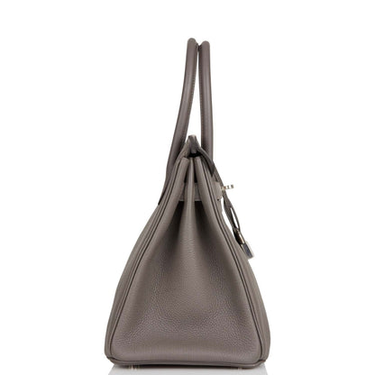 Hermes Birkin 30 Etain Togo Palladium Hardware