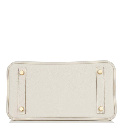 Hermes Birkin 25 Craie Togo Gold Hardware