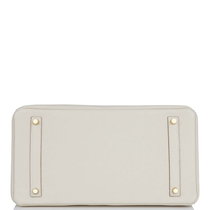 Hermes Birkin 35 Craie Togo Gold Hardware