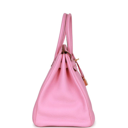 Hermes Birkin 35 Bubblegum Togo Gold Hardware