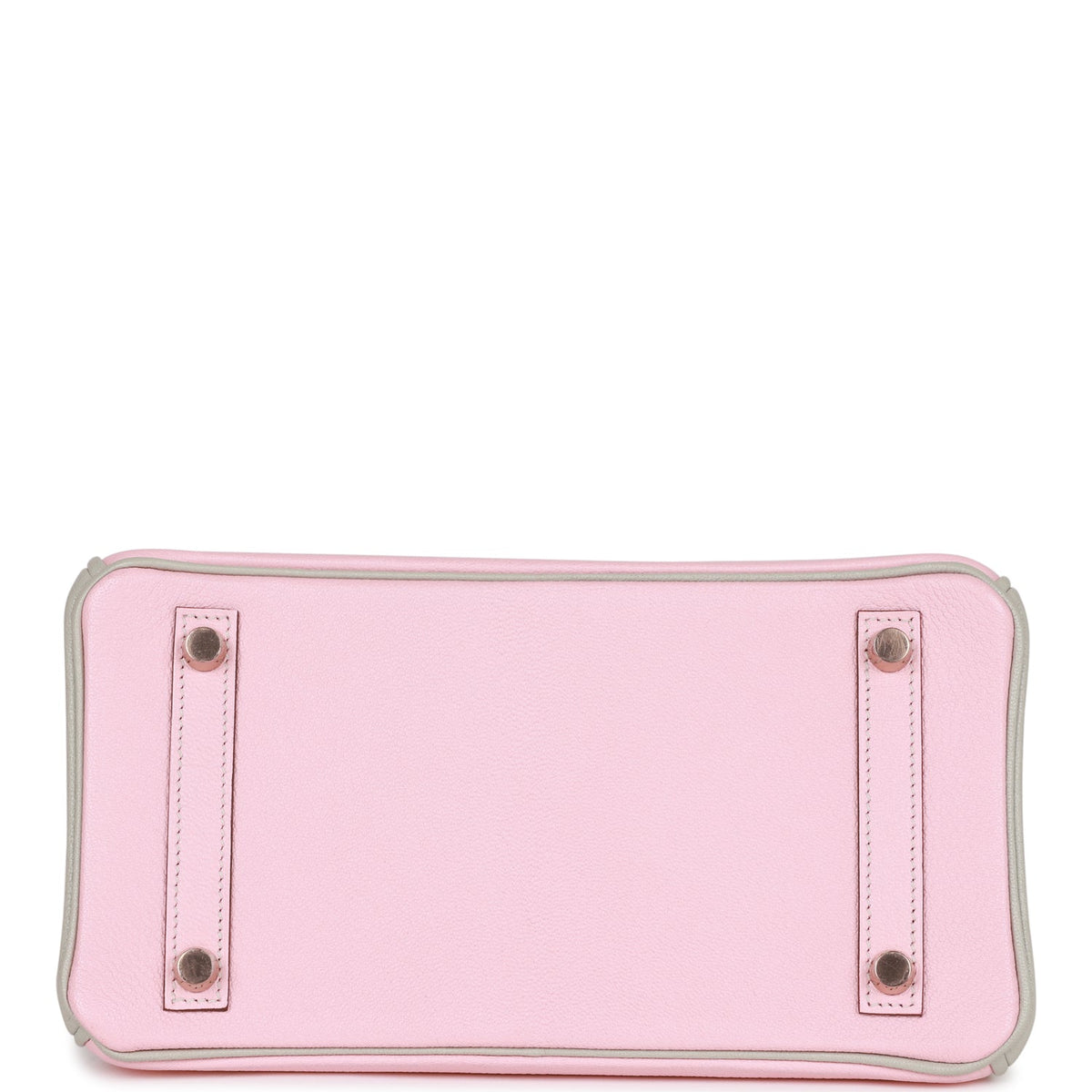 Hermes Special Order (HSS) Birkin 25 Rose Sakura and Gris Perle Chevre Mysore Rose Gold Hardware