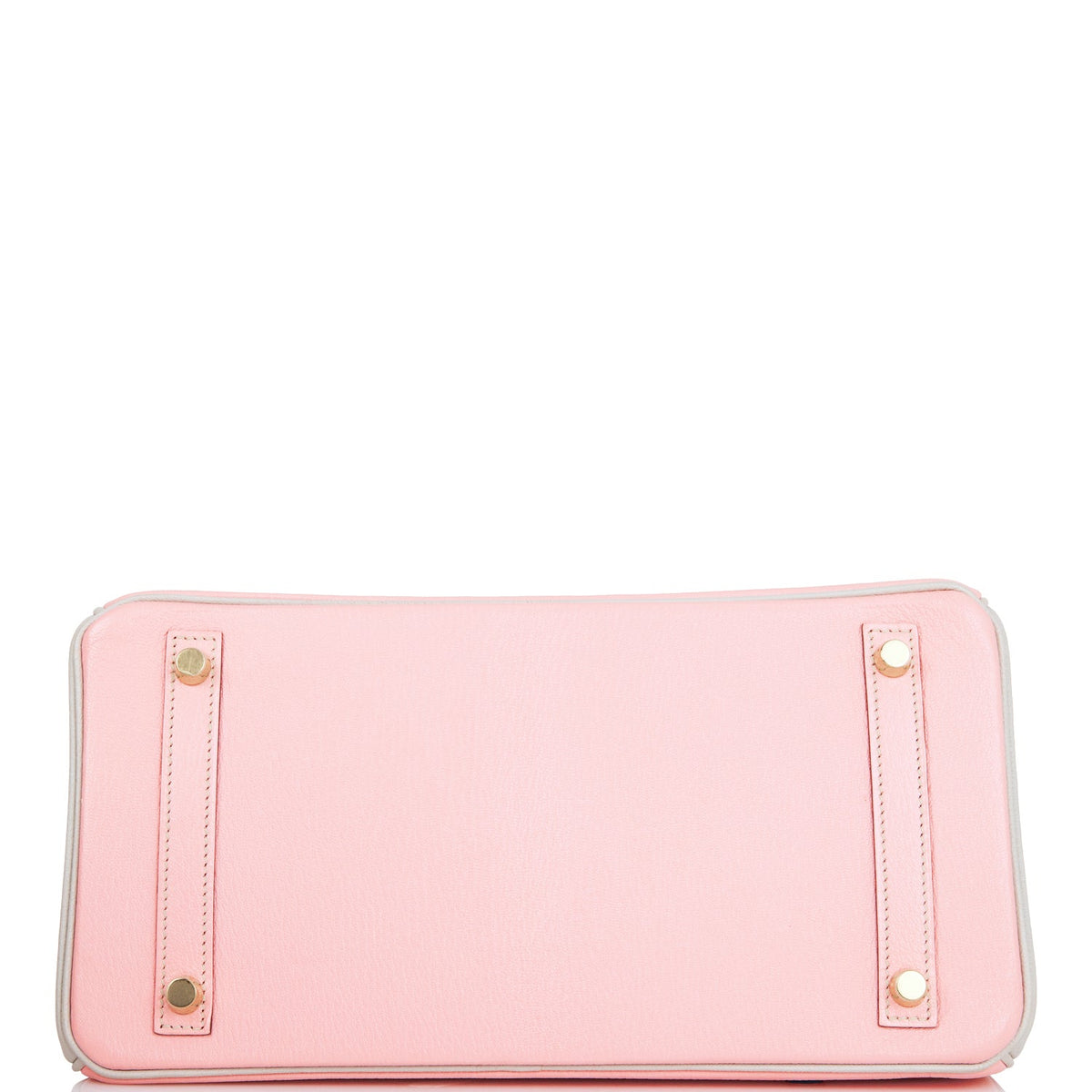Hermes Special Order (HSS) Birkin 30 Rose Sakura and Gris Perle Chevre Brushed Gold Hardware