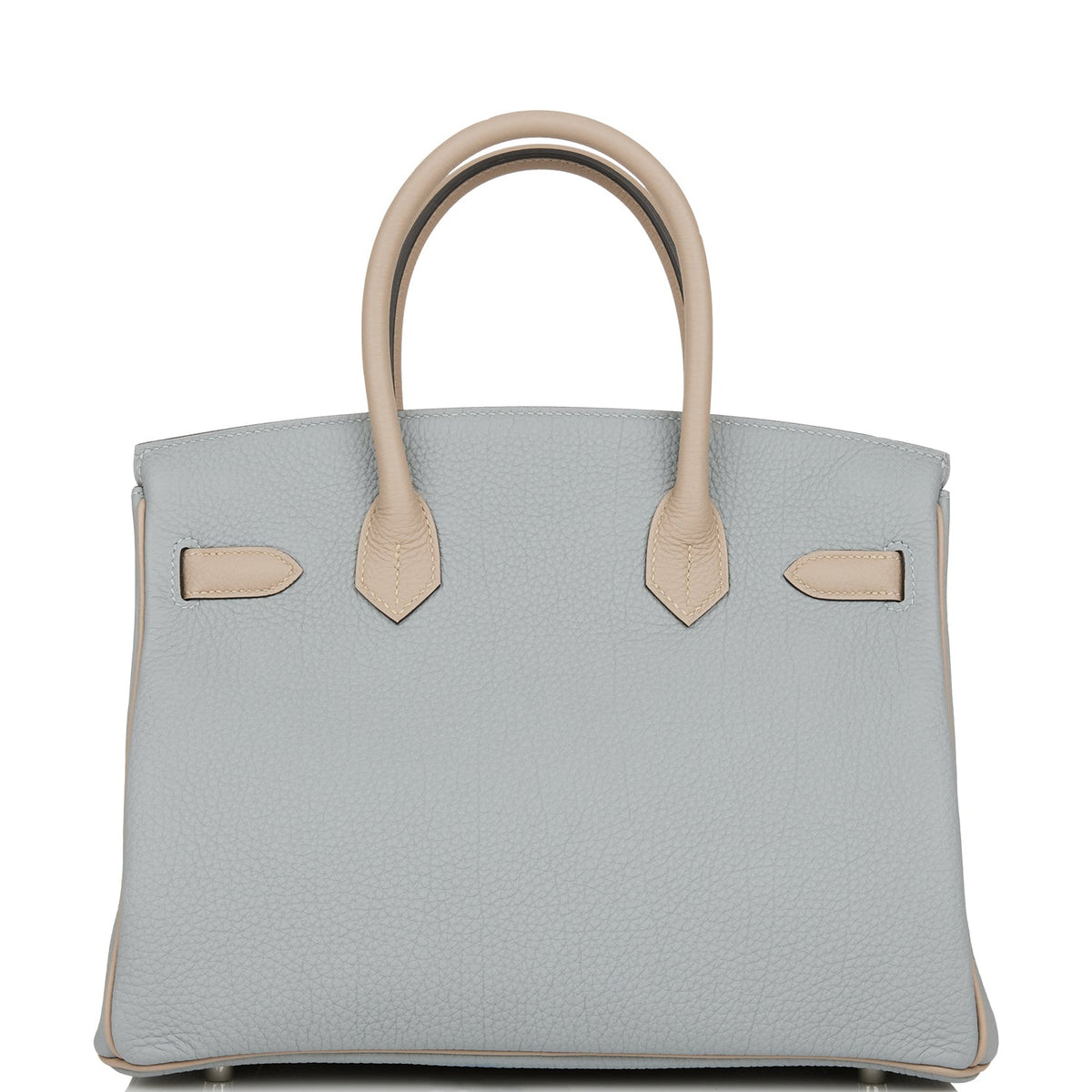 Hermes Special Order (HSS) Birkin 30 Gris Mouette and Gris Tourterelle Clemence Brushed Palladium Hardware