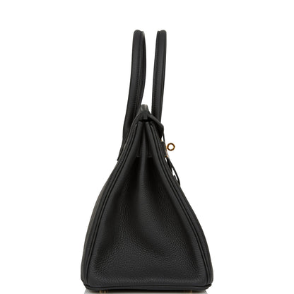 Hermes Birkin 30 Black Togo Gold Hardware