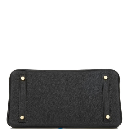 Hermes Birkin 30 Black Togo Gold Hardware