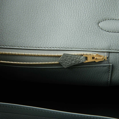 Hermes Birkin 35 Vert Amande Togo Gold Hardware