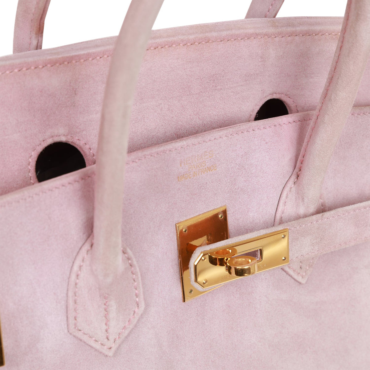 Vintage Hermes Birkin 35 Lilac Doblis Gold Hardware
