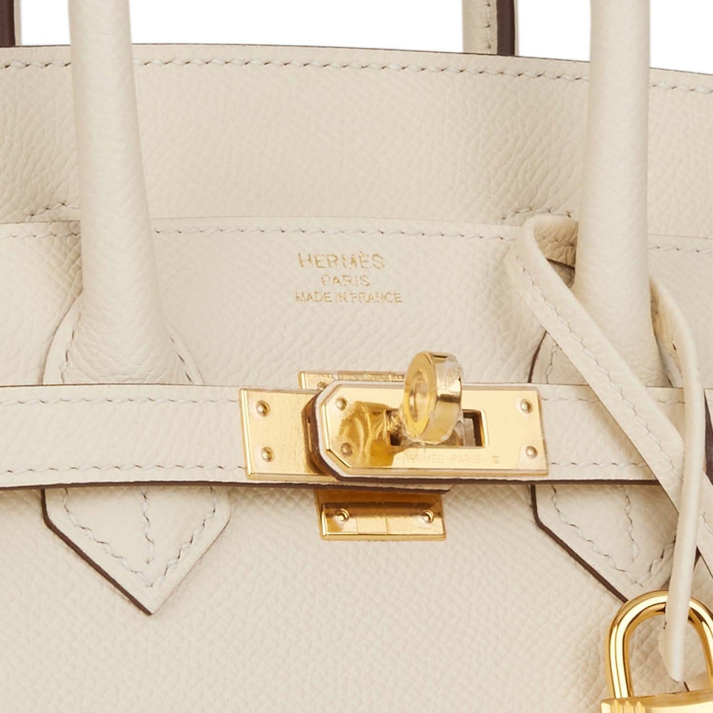 Hermes Birkin 25 Sellier Nata Epsom Gold Hardware